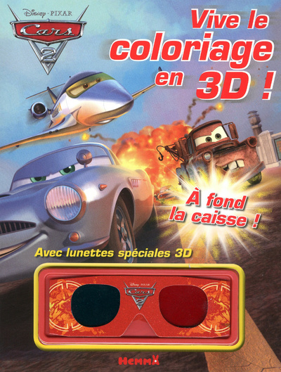 Knjiga CARS 2 VIVE COLORIAGE EN 3D 