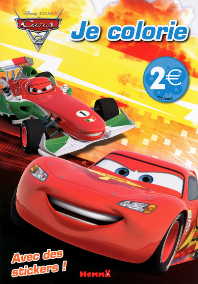 Knjiga CARS 2 JE COLORIE AVEC DES STICKERS ! 