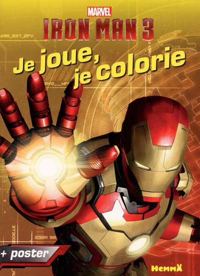 Kniha MARVEL IRON MAN 3 JE JOUE, JE COLORIE + POSTER 