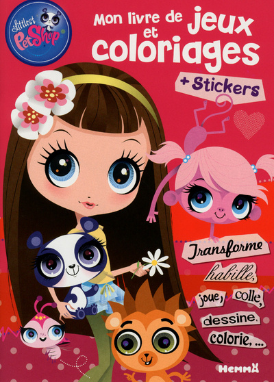 Kniha LITTLEST PETSHOP MON LIVRE DE JEUX ET COLORIAGES + STICKERS 