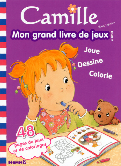 Книга Camille mon grand livre de jeux tome 2 (fond mauve) Nancy Delvaux
