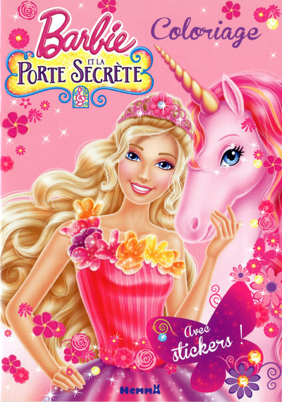 Книга Barbie et la porte secrète coloriage avec stickers! 
