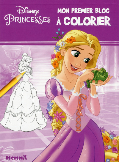 Carte Disney Princesses Mon premier bloc à colorier Caroline Petit