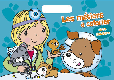 Knjiga Les métiers à colorier Avec stickers 