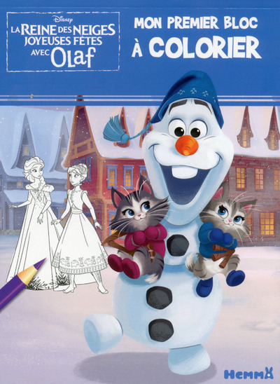 Kniha Disney La Reine des Neiges Mon premier bloc à colorier (Joyeuses Fêtes avec Olaf) 