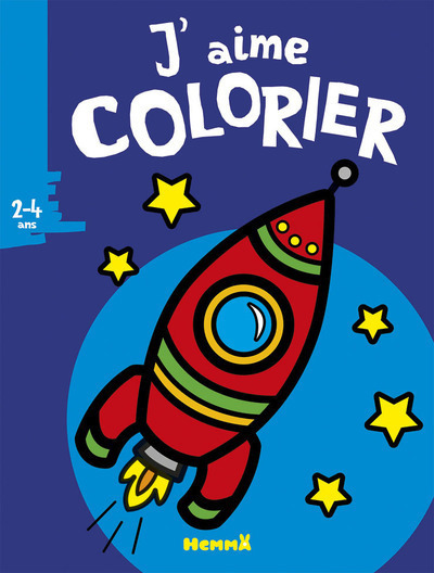 Knjiga J'aime colorier (2-4 ans) (Fusée) 