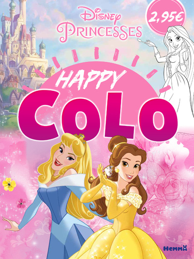 Carte Disney Princesses Happy colo 
