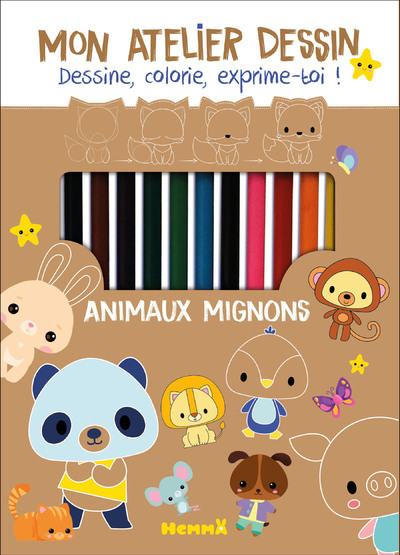 Knjiga Mon atelier dessin - Animaux mignons 