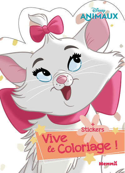 Carte Disney Animaux - Vive le coloriage ! (Personnage Marie) 