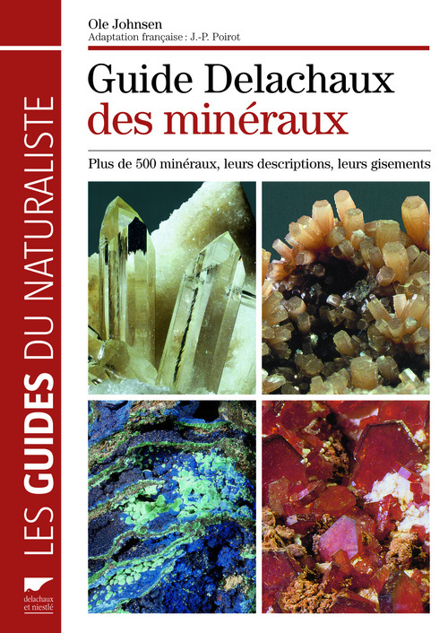 Carte Guide Delachaux des minéraux Ole Johnsen