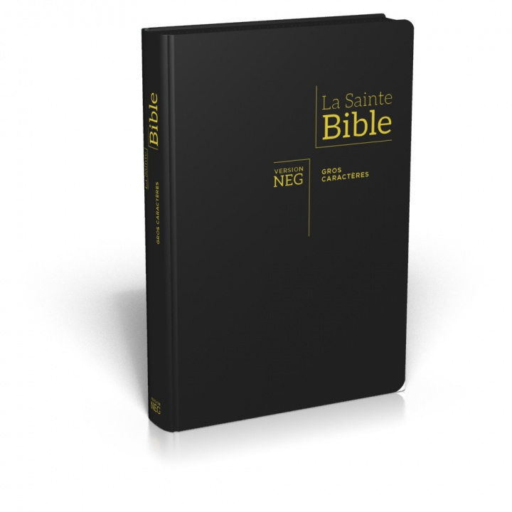 Kniha BIBLE NEG, GROS CARACTÈRES, COUV. FIBROCUIR, FERMETURE ÉCLAIR, TR. OR, ONGLETS NEG 1979