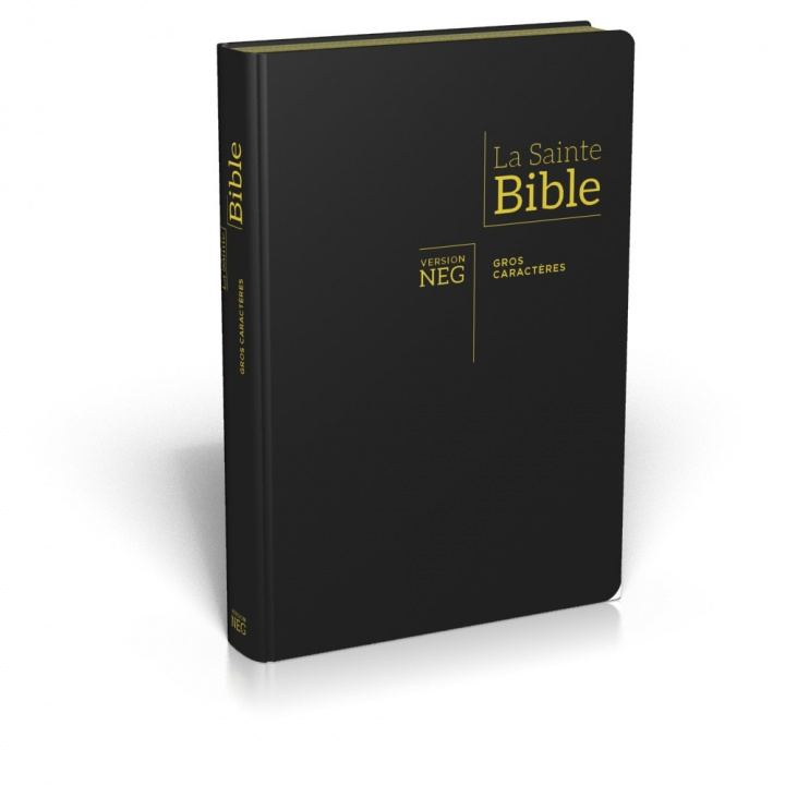 Kniha BIBLE NEG, GROS CARACTÈRES, COUV. FIBROCUIR, TR. OR, ONGLETS NEG 1979