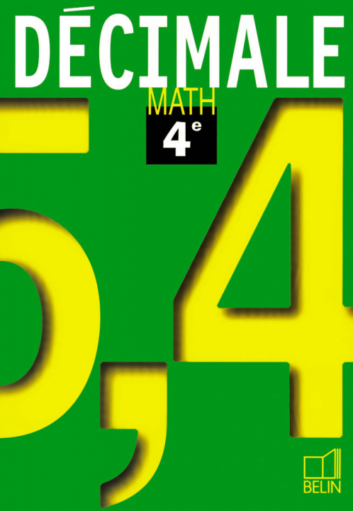 Knjiga Décimale. Math 4e Pène
