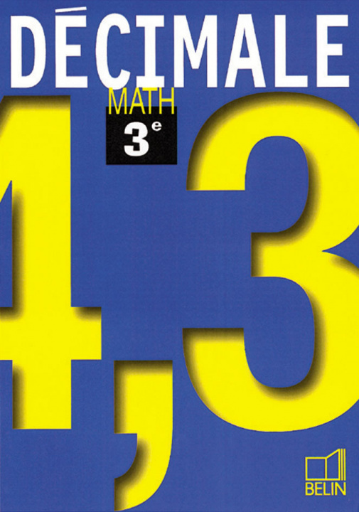 Book Décimale. Math 3e Pène