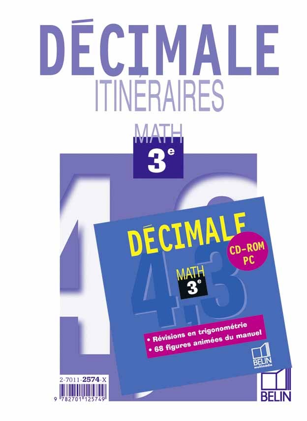 Knjiga Décimale. Math 3e Depresle