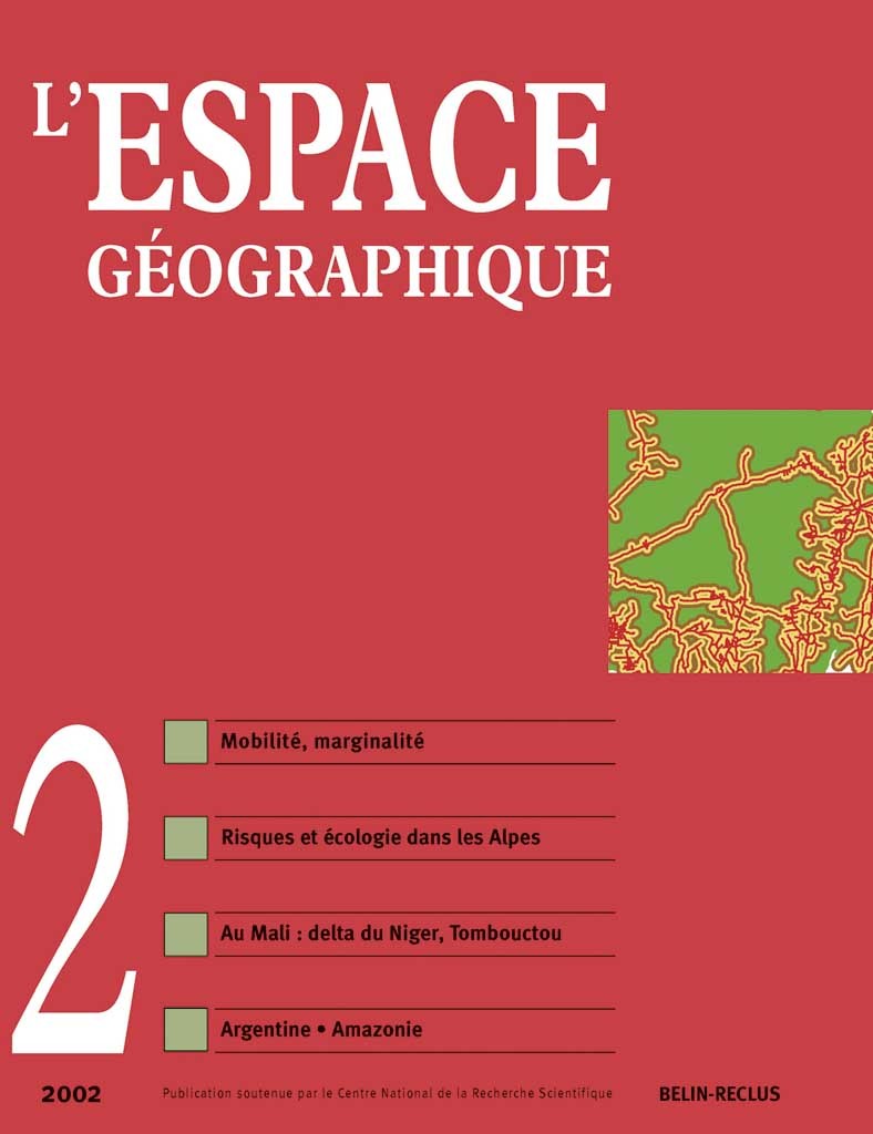 Kniha L'espace géographique -  N°2 Brunet