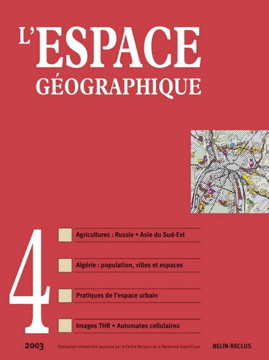 Kniha L'espace géographique -  N°4 Brunet