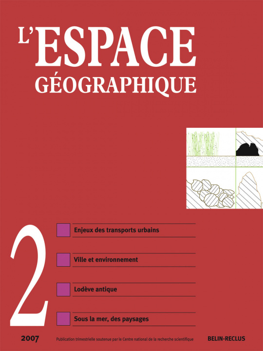 Libro L'Espace Géographique - N°2 Fritsch
