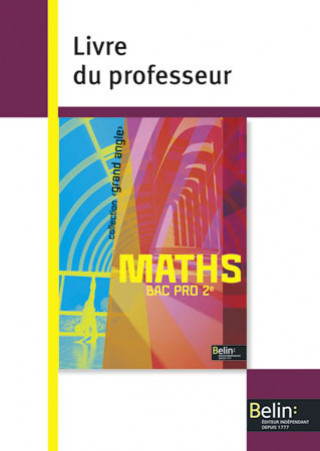 Buch Grand angle Maths - 2e Bac Pro Rejneri