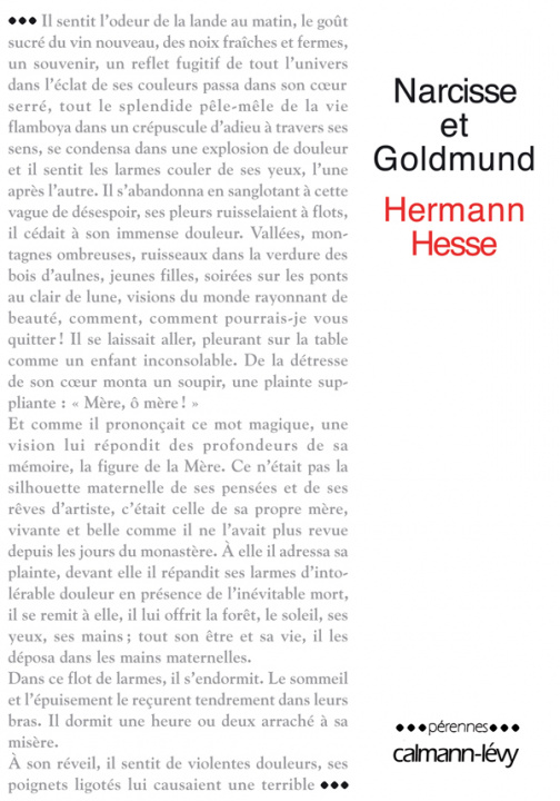 Könyv NARCISSE ET GOLDMUND Hermann Hesse