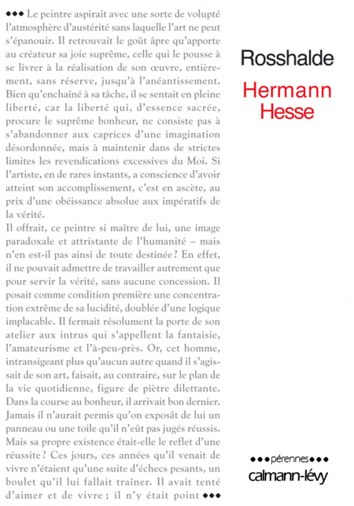 Knjiga ROSSHALDE Hermann Hesse
