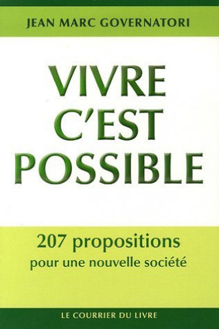 Knjiga Vivre c'est possible Jean-Marc Governatori