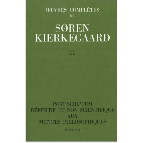 Książka OEUVRES COMPLETES DE SOREN KIERKEGAARD, TOME 011 KIERKEGAARD SOREN