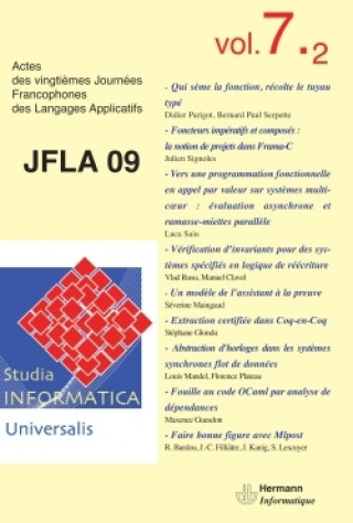 Knjiga Studia informatica universalis, n° 7-2 JFLA 2009 