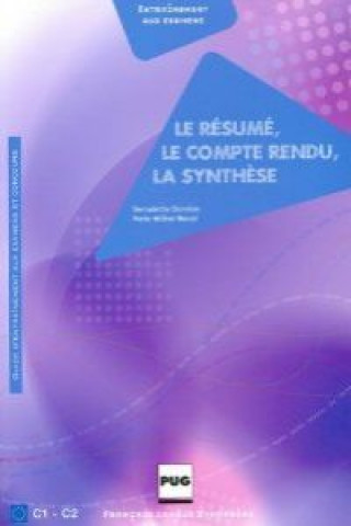 Carte RESUME COMPTE RENDU SYNTHESE (LE) - NOUVELLE COUVERTURE CHOVELON