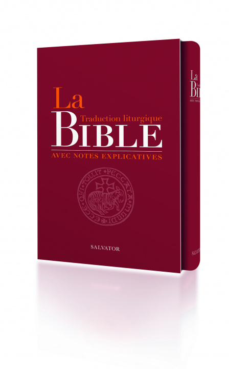 Książka La Bible traduction liturgique avec notes explicatives - couverture en cuir AELF