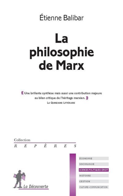 Kniha La philosophie de Marx Étienne Balibar