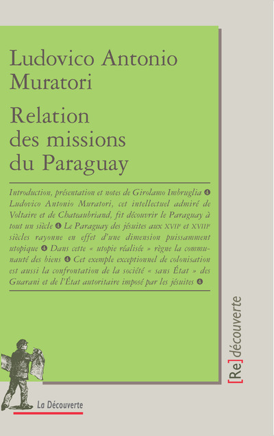 Kniha Relation des missions du Paraguay Lodovico Antonio Muratori