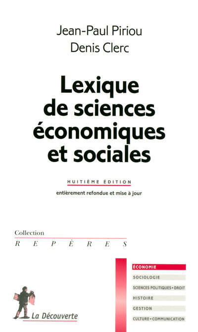 Książka Lexique de sciences économiques et sociales NE Jean-Paul Piriou