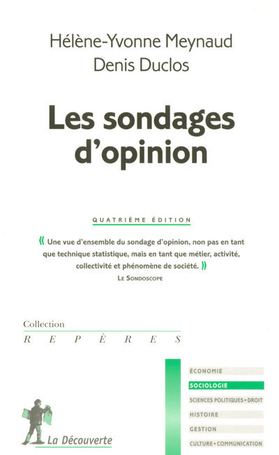 Kniha Les sondages d'opinion Hélène Yvonne Meynaud