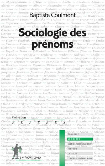 Kniha Sociologie des prénoms Baptiste Coulmont