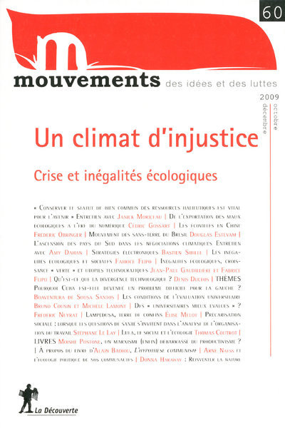 Game/Toy Revue Mouvements numéro 60 Un climat d'injustice - Crise et inégalités écologiques Revue Mouvements