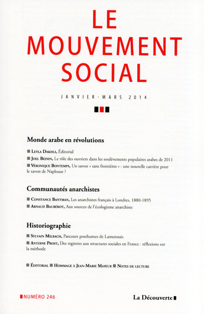 Igra/Igračka Le mouvemant social numéro 246 Varia Revue Le mouvement social