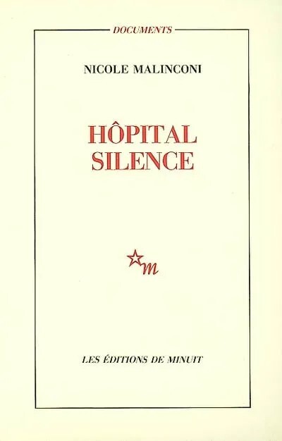 Book Hôpital silence Malinconi