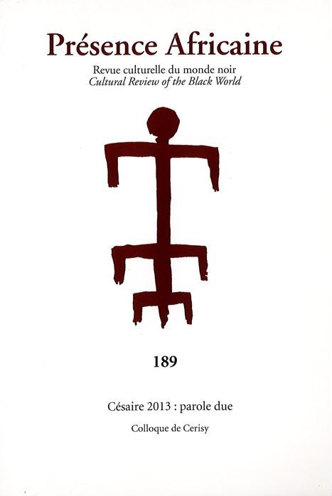 Kniha REVUE PRÉSENCE AFRICAINE N°189 CÉSAIRE 2013/ PAROLE DUE ROMUALD