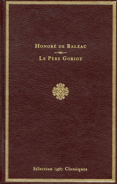 Carte Sélection Classiques Le père Goriot Honoré de Balzac