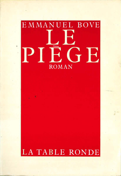 Book Le piège Bove