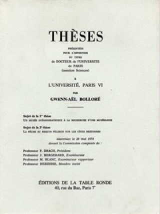 Knjiga Thèses Bolloré