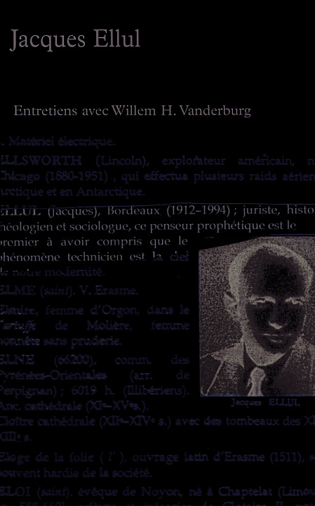 Knjiga Ellul par lui-même Ellul