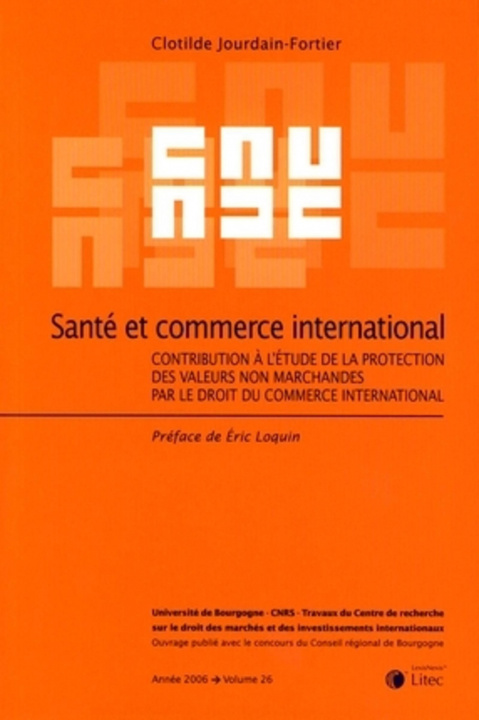 Kniha Santé et commerce international Jourdain-Fortier