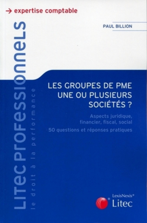 Kniha Les groupes de PME. Une ou plusieurs sociétés ? Billion