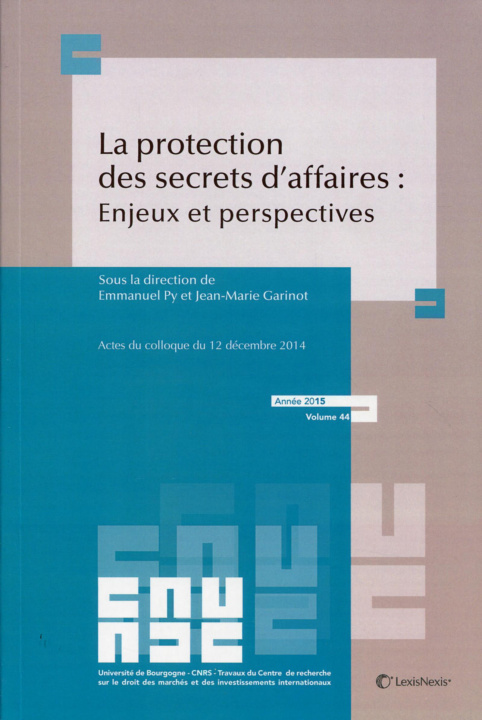 Kniha La protection des secrets des affaires : enjeux et perspectives Garinot