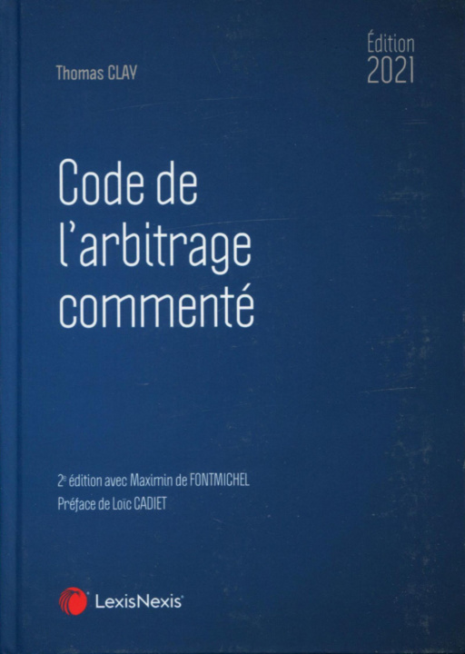 Knjiga Code de l'arbitrage commenté 2021 Clay