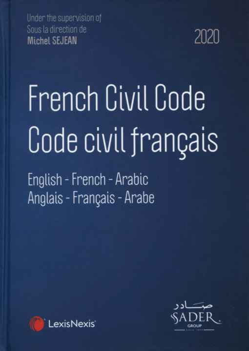 Kniha French civil code - Code civil français 2020 Sejean