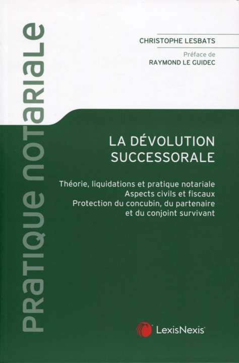 Knjiga La dévolution successorale Lesbats