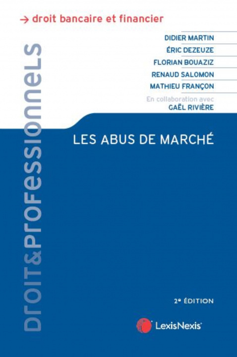 Kniha Les abus de marché Martin